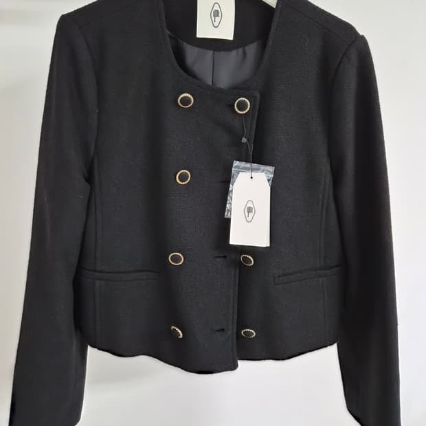 망고매니플리즈 24SS 리사 더블자켓 라운드 트위드 재킷