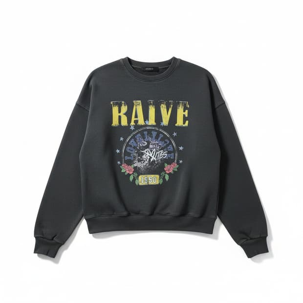 RAIVE 맨투맨 티셔츠