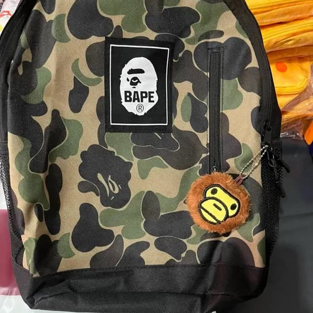 베이프 백팩+키링 세트일본잡지부록 BAPE 베이프 배낭 가방