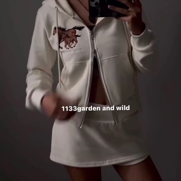 1133garden wild hoodie zip-up 후드집업