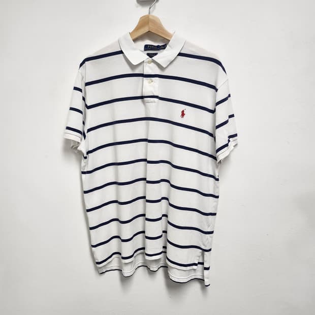 [XL] 폴로 랄프로렌 스트라이프 반팔 카라티