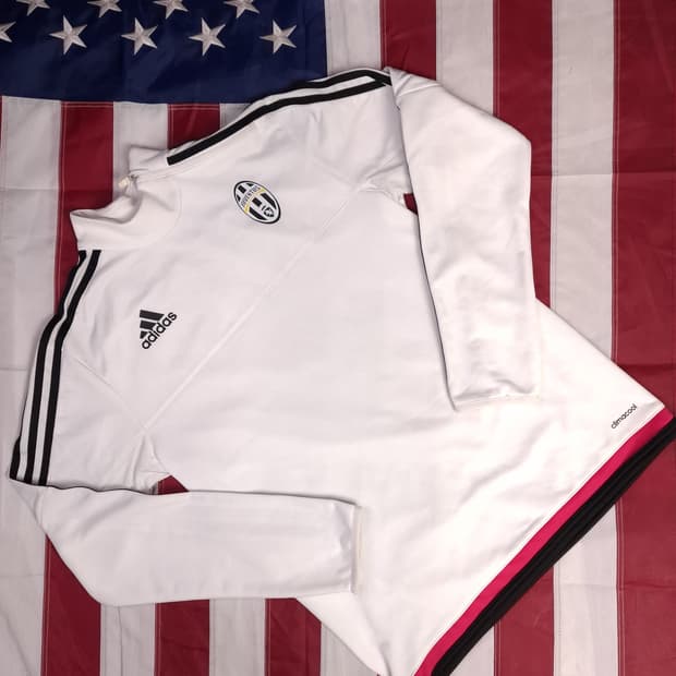 오리지날 아디다스 유벤투스 화이트 트렉탑져지