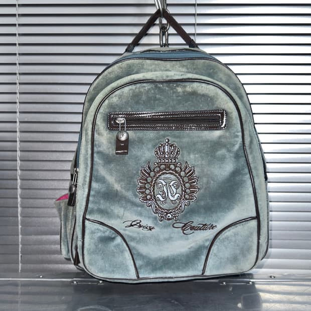 00s Y2K 빈티지 쥬시 꾸뛰르 벨벳 백팩