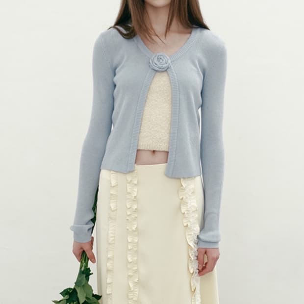 구함)마가린 핑거스 코사지 가디건 rose corsage cardigan