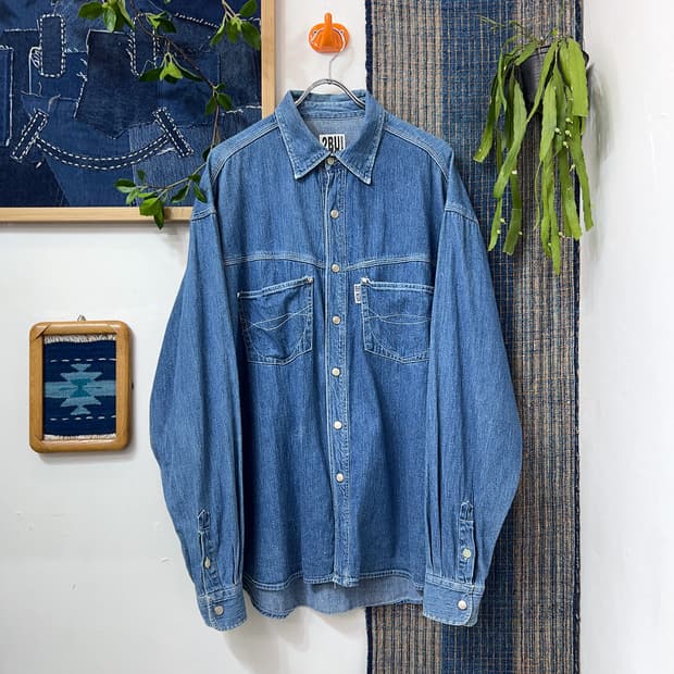2BU WEAR USA  Denim Work Shirt 