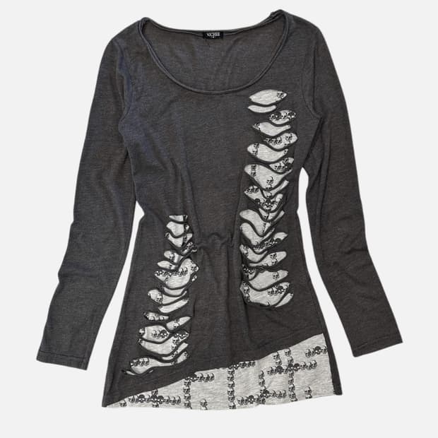 NICHEE grunge distressed layered t-shirt