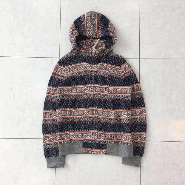 sunao kuwahara zip-up hoodie