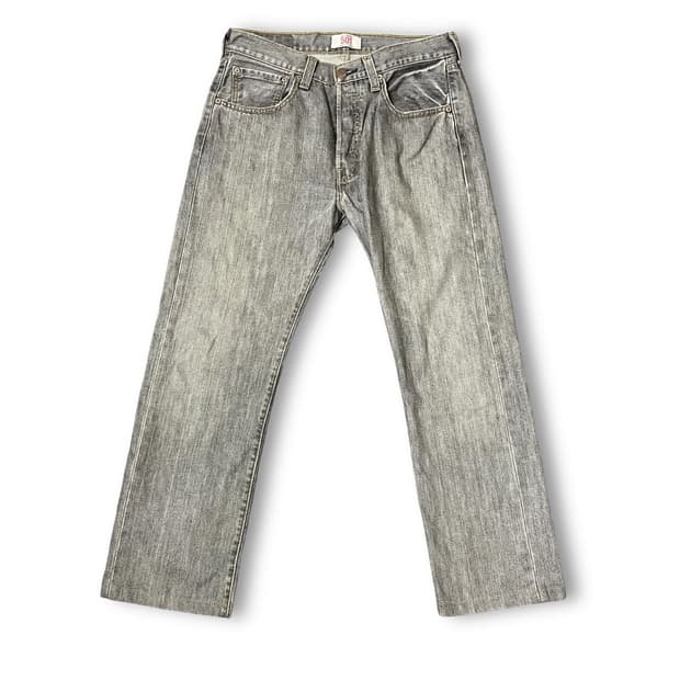 (31) 리바이스 501 그레이 워싱 데님 팬츠 00s