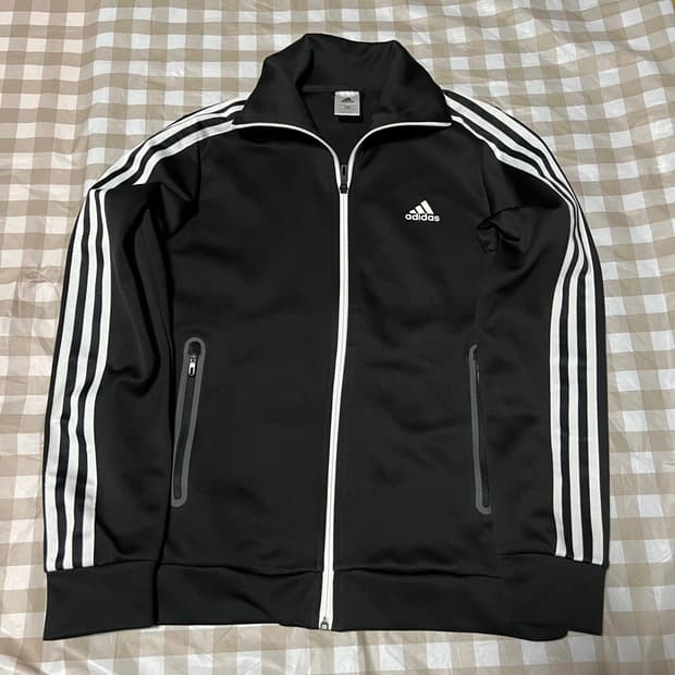 아디다스 져지 105 블랙 검정 트랙탑 삼선