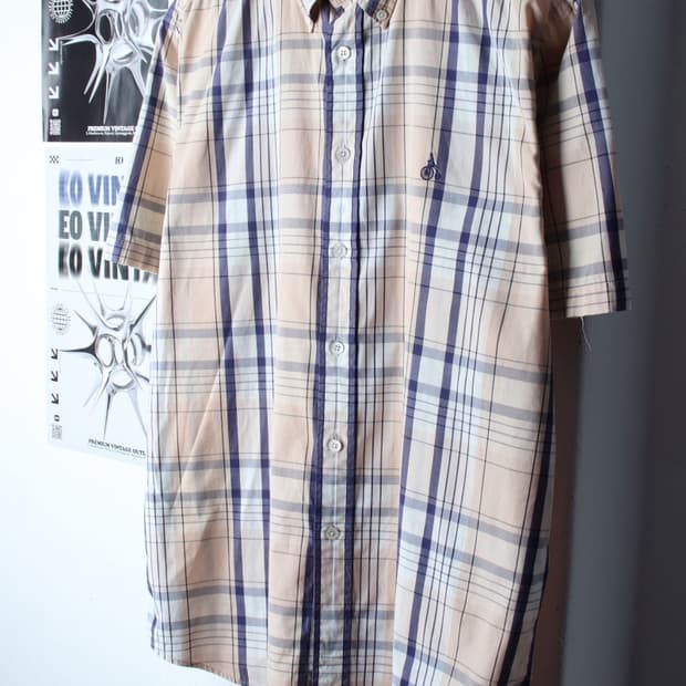 (L-XL) 빈폴 반팔 카라 티셔츠 90S 년대 셔츠 남방-H31376