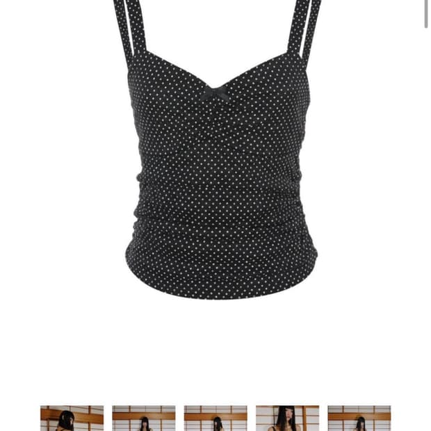 Wsc archive dot shirring top