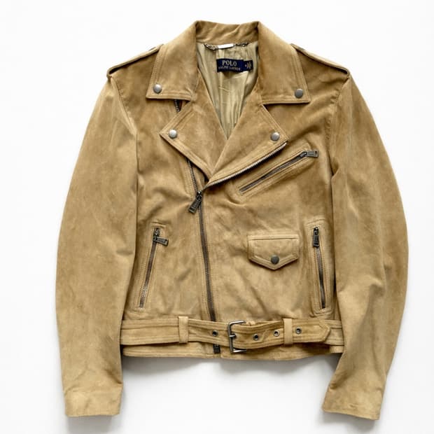 폴로 랄프로렌 우먼즈 스웨이드 라이더 자켓 8