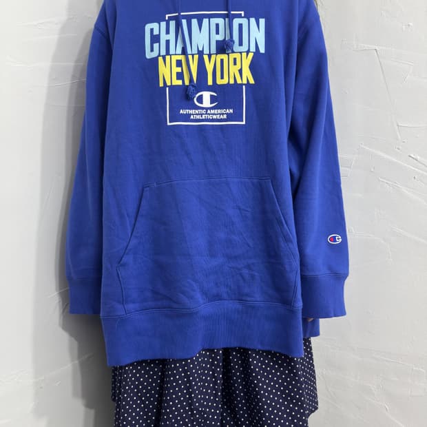 champion newyork printing hoodie