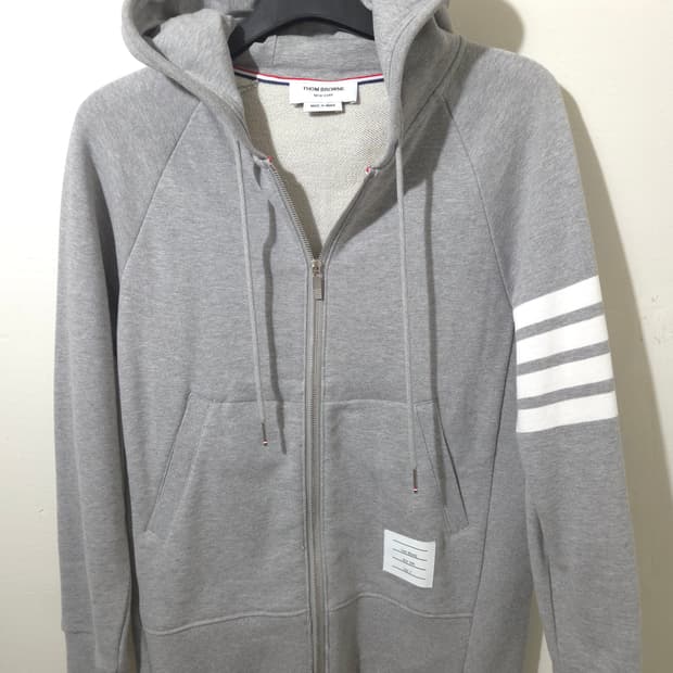 [3, 새상품] 톰브라운 사선완장 후드집업 