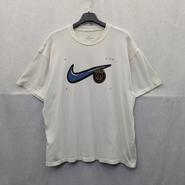 나이키 파리생제르망 반팔 티셔츠 아이보리