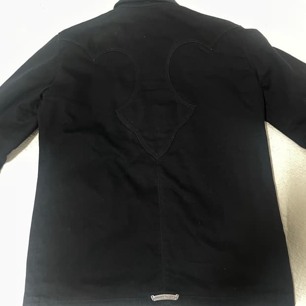 M)크롬하츠 백 플레어 대거 데님 자켓