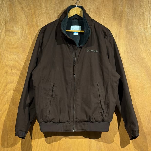 컬럼비아 브라운 캔버스 웜업 자켓 L 105 봄버