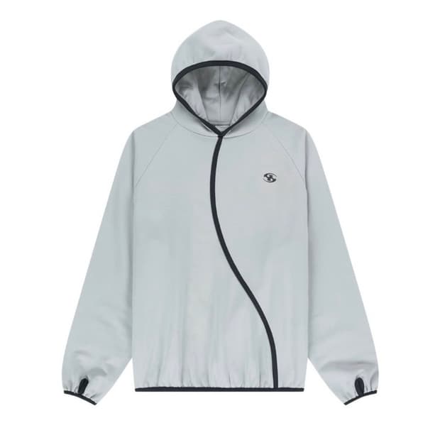 {1} 산산기어 테이프드 후디 라이트 그레이 24FW