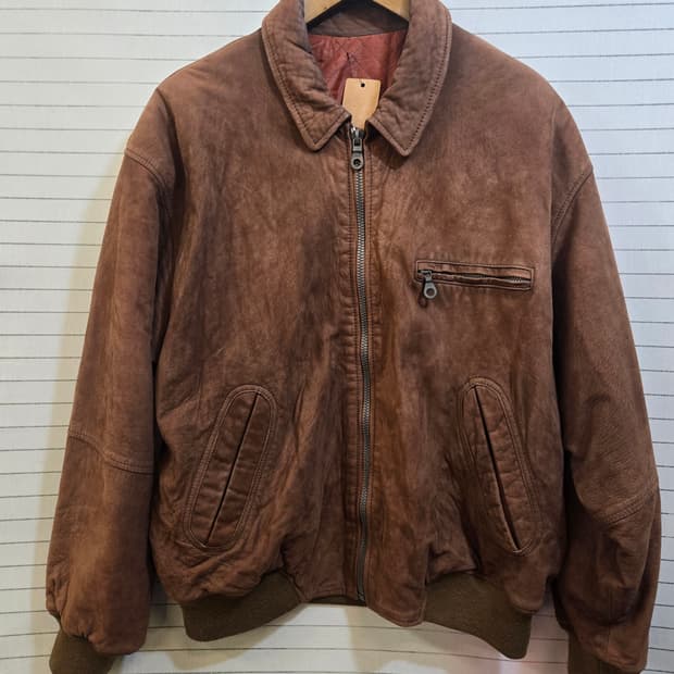 브라운 스웨이드 봄버 자켓(일본산)