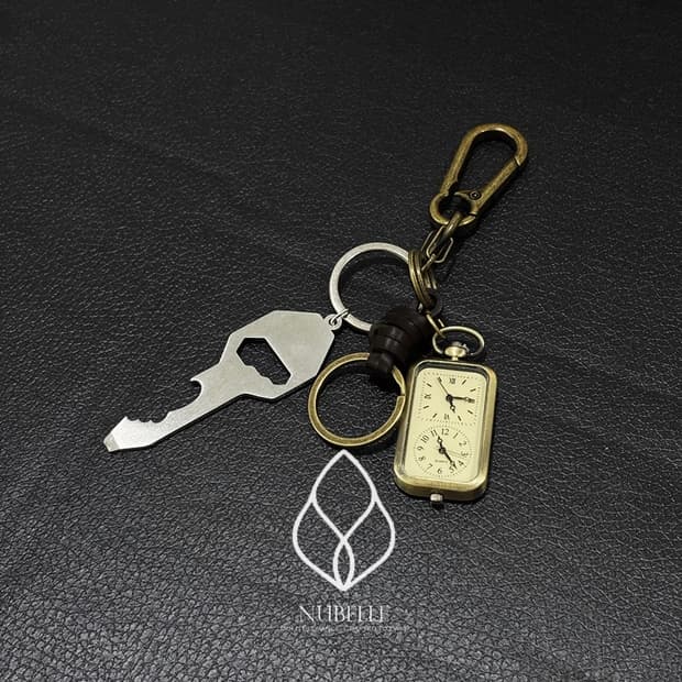 🌗 Vintage clock keyring / 빈티지 시계 오프너 키링