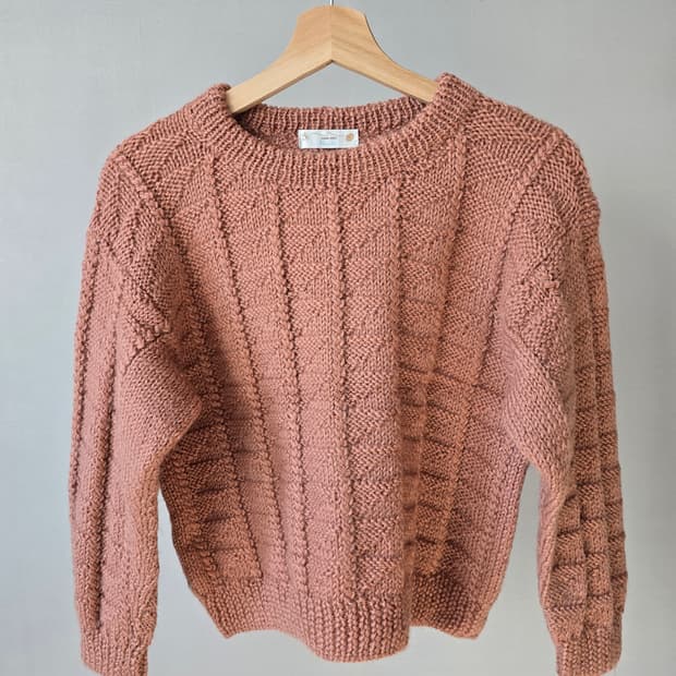 Hand knit mariko 울 니트 스웨터