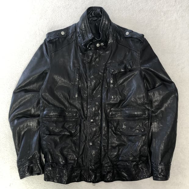 에디슬리먼맛 이태리 램스킨 레더자켓 