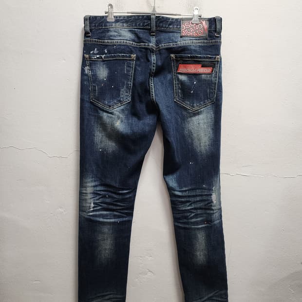 Dsquared2 디스퀘어드 레드패치 쿨가이진 데님