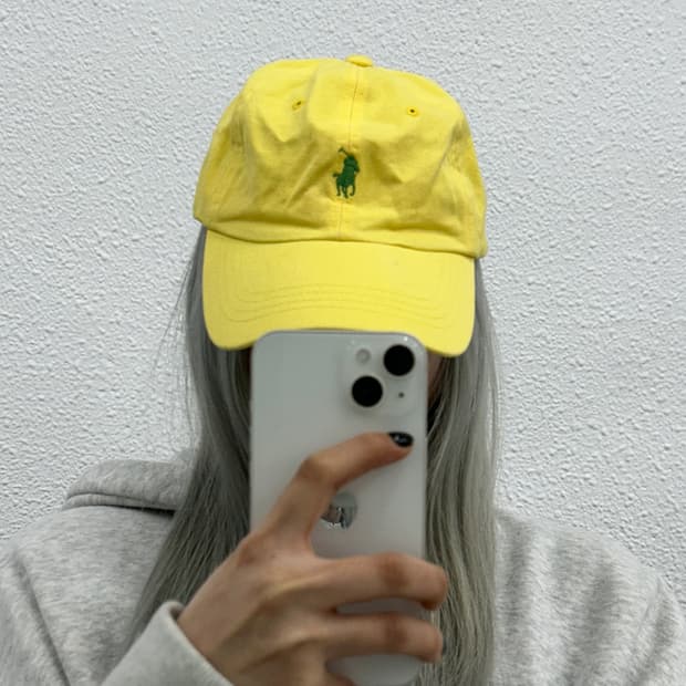 폴로 랄프로렌 그린포니 옐로우 볼캡