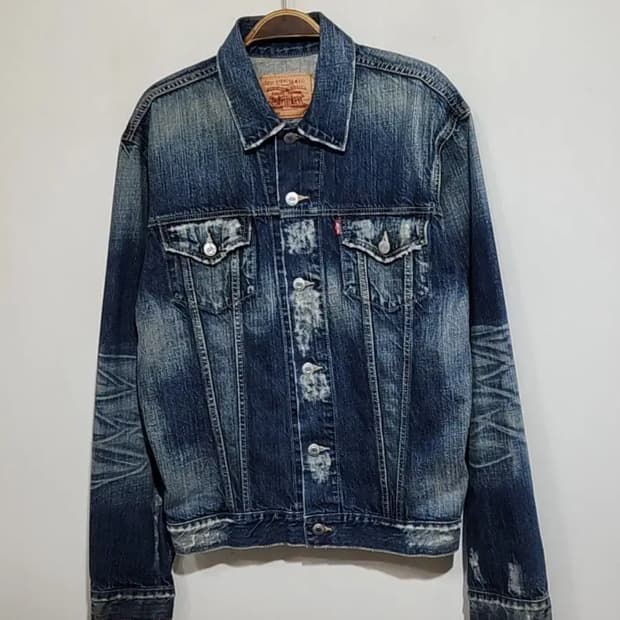(L) 리바이스 청자켓 레드탭 데님자켓 빈티지 