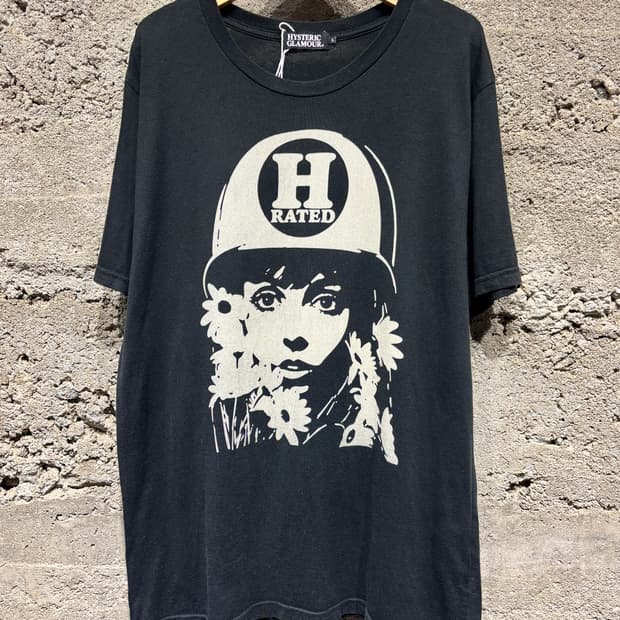 정품 Hysteric Glamour 그래픽 티셔츠 / Black