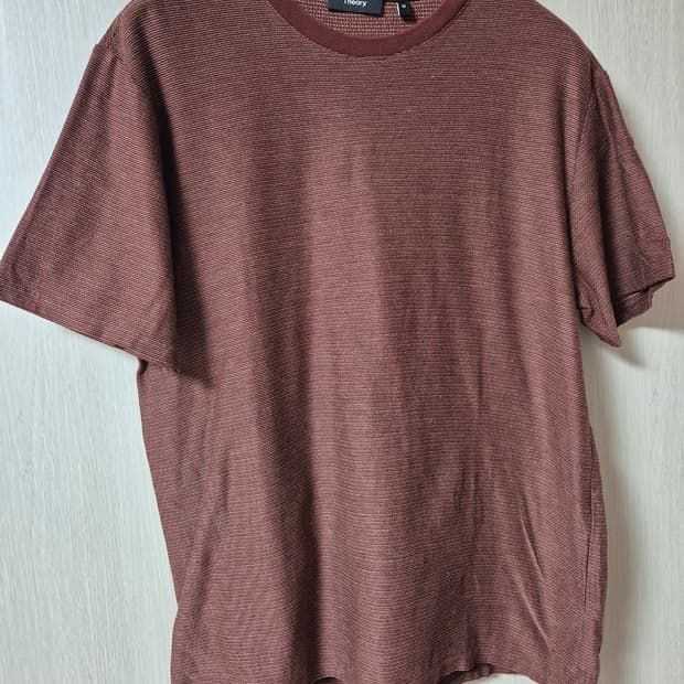 (정품) 띠어리 티셔츠 라운드반팔 코튼니트 M 남성