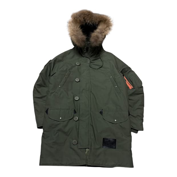 쇼트)Schott NYC N3B 라쿤 야상 파카