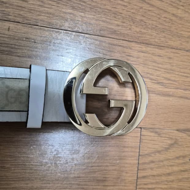 (정품) 구찌 GG 버클 벨트 80사이즈 명품 가죽 허리띠
