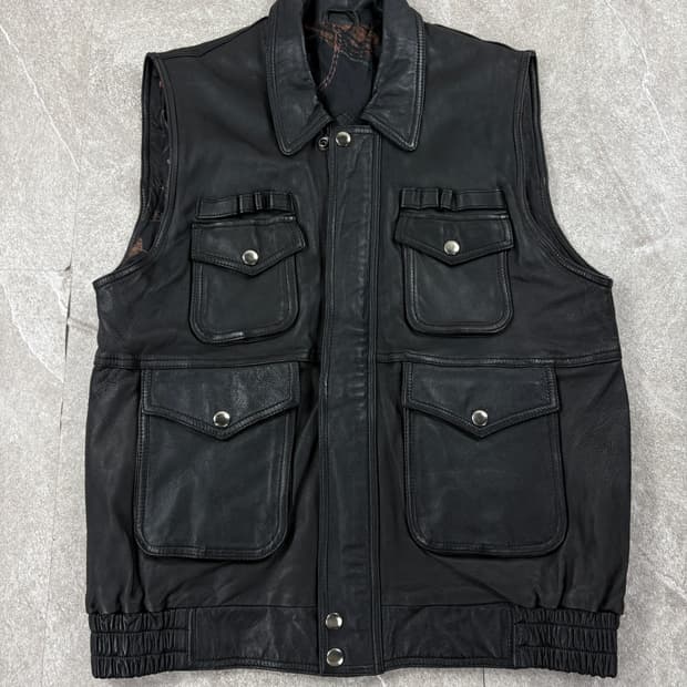 Leather Vest Jacket   