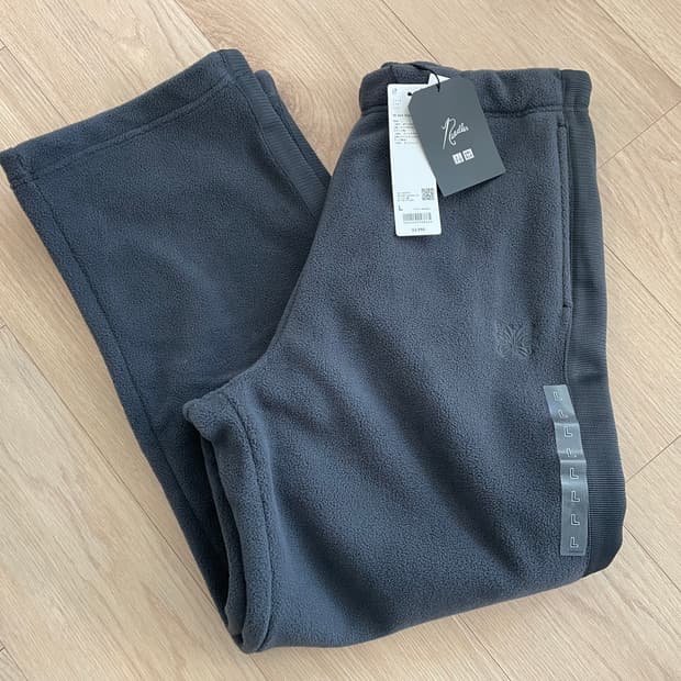 유니클로 니들스 후리스 와이드팬츠 다크그레이L