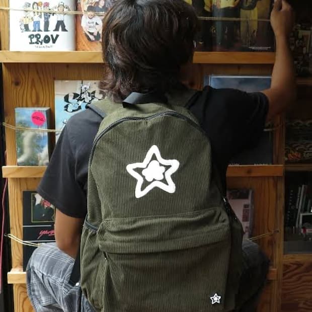 스타팀 코듀로이 백팩 올리브