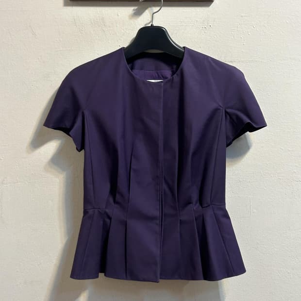 크리스찬 디올 코튼 페플럼 셔츠 자켓