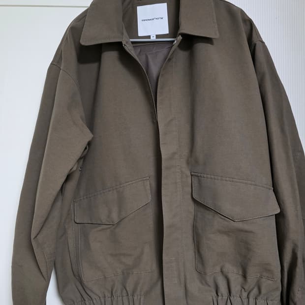 에스피오나지 flight bomber jacket dark mocha m