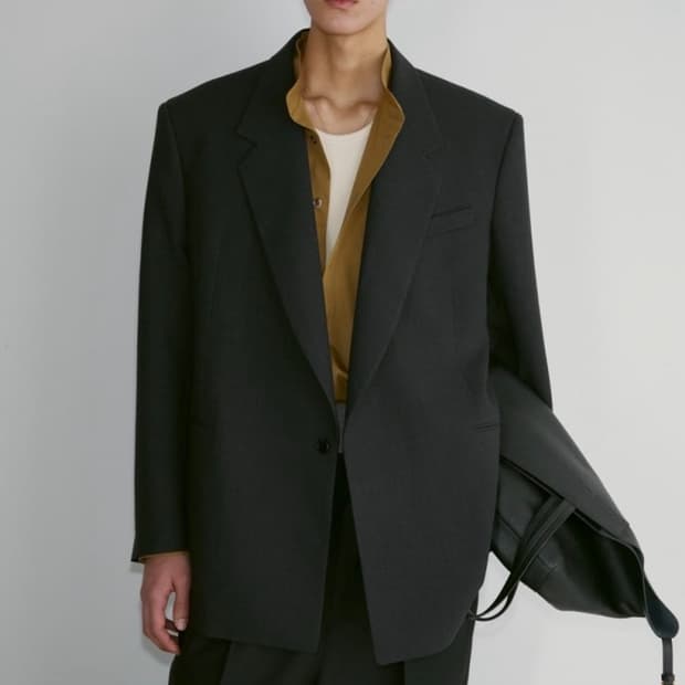 [새상품] 렉토 24FW 베르디 오버사이즈 더블 자켓 M사이즈