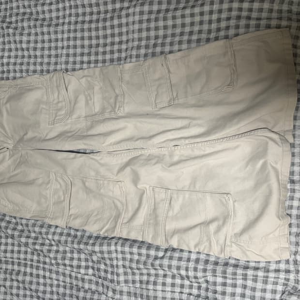 H&M 빈티지 와이드 부츠컷 카고바지