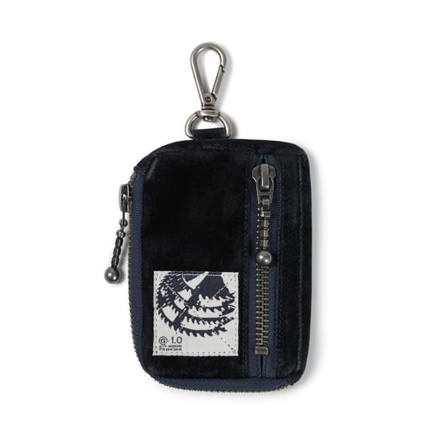 ETCE (gear) velvet pouch keyring(navy)