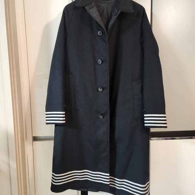 버버리 코트 Burberry Doncaster Stripe Detail