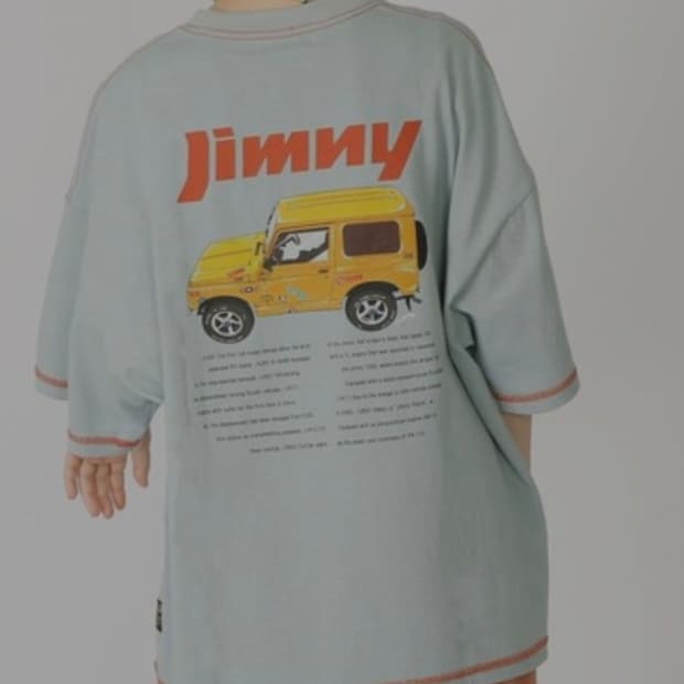 Double Name X Suzuki Jimny 빈티지 오버핏 셔츠