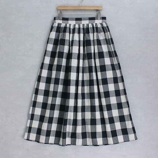 LOGOS DAYS _ gingham check skirt