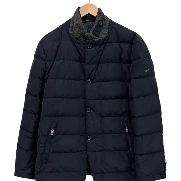 헨리코튼 덕다운 패딩자켓 블랙네이비 (2XL)