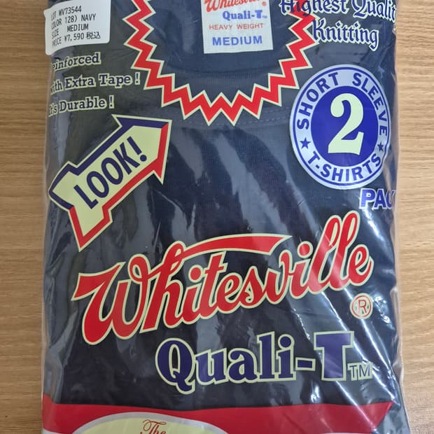 화이츠빌 2팩 티셔츠 NAVY M 사이즈