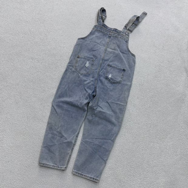 M 빈티지 여성 데님 멜빵 팬츠 0429E