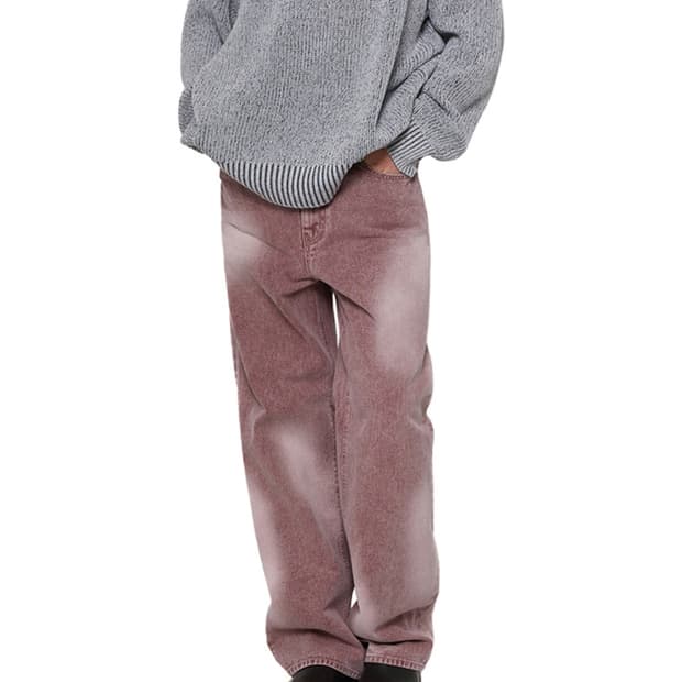 비바스튜디오 클라우드 워시드 데님(핑크)