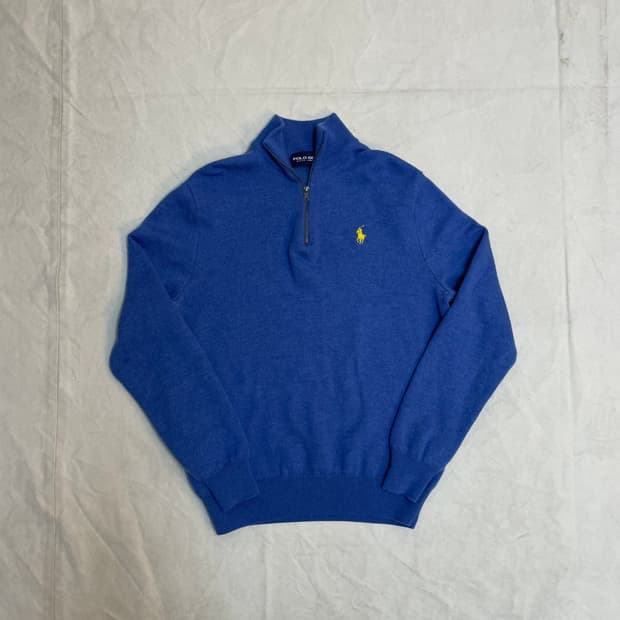 폴로골프 반집업 니트