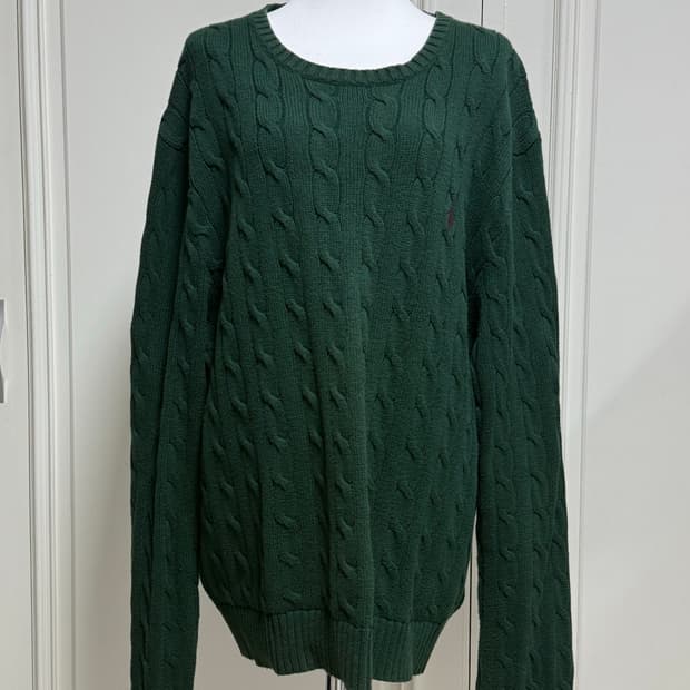폴로랄프로렌 딥그린 니트